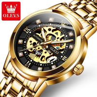 Montre pour homme OLEVS 9901, marque de luxe, nouveau modèle, montre mécanique automatique, plus de réduction, vente chaude, montre pour homme