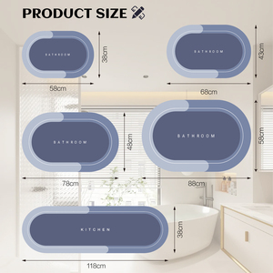 Vendita calda <span class=keywords><strong>tappeto</strong></span> <span class=keywords><strong>bagno</strong></span> nordico <span class=keywords><strong>moderno</strong></span> di lusso doccia tappetino da <span class=keywords><strong>bagno</strong></span> diatomea fango rapido asciutto porta in gomma antiscivolo <span class=keywords><strong>tappeto</strong></span> e stuoie - Product Image 4