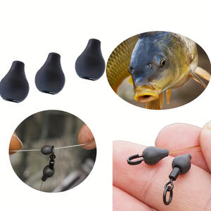 Ou Li Dry Leaf Stoppeur <span class=keywords><strong>de</strong></span> <span class=keywords><strong>ligne</strong></span> lesté en tungstène en forme <span class=keywords><strong>de</strong></span> 8 avec perle anti-retour pour la pêche au fond - Product Image 1