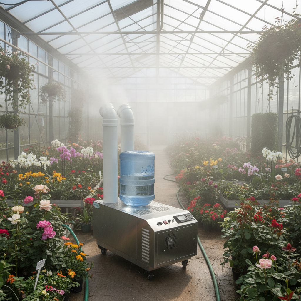 Seedling Greenhouse 304 Stainless Steel Ultrasonic Humidifier - Gentle Mist For Delicate Young Plant Development