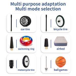 Compresseur d'air portable pour voiture Wind&Moon 150 psi avec lumière LED et affichage numérique pour le <span class=keywords><strong>gonflage</strong></span> des pneus et les utilisations d'urgence - Product Image 5