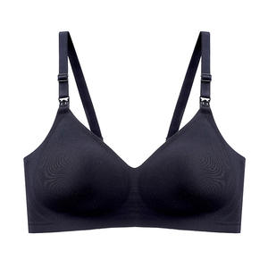 Sujetadores de lactancia y maternidad Jelly Strip de satén suave con soporte, sin costuras, corte láser, cierre frontal y control ligero. - Product Image 5