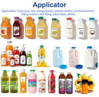 Usine de conditionnement automatique de jus de fruits à grande vitesse : remplissage à chaud, traitement aseptique pour produits laitiers, jus, boissons énergisantes