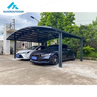 Auvent de voiture polyvalent Polycarbonate Aluminium Alliage Acier Cadre Auvent de voiture Tente extérieure PC Voile pour garage Ombre Abri de voiture
