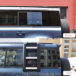 Escalera Lateral Telescópica de Aluminio Negra y Plateada para Automóviles, Escalera Trasera para <span class=keywords><strong>Land</strong></span> <span class=keywords><strong>Rover</strong></span> <span class=keywords><strong>Defender</strong></span> 110 90, Accesorios - Product Image 3
