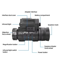 Монокуляр ночного видения NVG50 для шлема, 2.5K, 1-4X, 0.001 люкс, CMOS OLED-дисплей, Wi-Fi, для охоты, 1.2 дюйма, 24 МП, стабилизация изображения