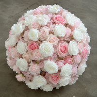 Bouquets de mariage modernes de haute qualité en gros, longueur personnalisable, décorations de table, boules de fleurs en soie, décorations de fête