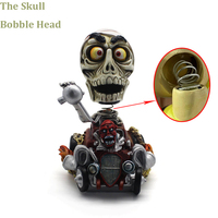 Personnalisé en gros Halloween effrayant squelette voiture Bobblehead Statue maison bureau vacances décoration enfants créatifs enfants jouets