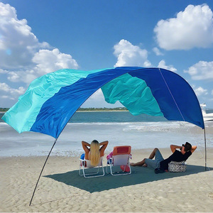 Toldo de playa rectangular de nylon impermeable, autoportante, para uso en patio y playa. - Product Image 2