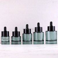 En stock, flacon de sérum en verre vide 30ml/50ml, bouchon compte-gouttes en caoutchouc, impression sur écran, emballage en carton pour sérum de soin de la peau, huile essentielle