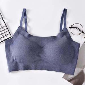 Vente en gros en usine <span class=keywords><strong>de</strong></span> soutiens-gorge sans couture en soie glacée Push up Sous-vêtements sans fil Soutien-gorge <span class=keywords><strong>de</strong></span> <span class=keywords><strong>sport</strong></span> mince antichoc pour femmes - Product Image 5
