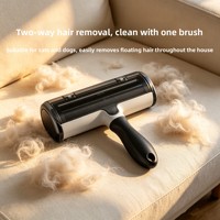 Rouleau dépoussiérant carré en plastique pour animaux de compagnie, anti-poils et anti-statique, pour canapé et vêtements (Modèle Cm009)
