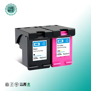 Nuevo cartucho de tinta remanufacturado de inyección de tinta negra 123 123XL Color negro para HP123 para HP123XL para impresora HP Deskjet 2130