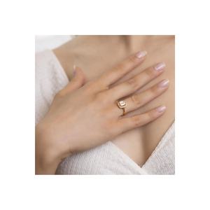 แหวนทองคำ 22 กะรัตทรงบาแกตต์ ประดับทองเหลืองเงางาม ชุบทอง 18K พร้อมใบรับรอง GRS พลอยทองแดงหลักแบบออร์โธดอกซ์ - Product Image 1