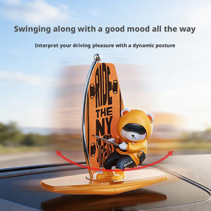Neuer Auto-Dekorationsartikel: Schüttelnder Surf-Bär - Kreative Premium-Aromatherapie für die Mittelkonsole, Auto-Zubehör - Product Image 3