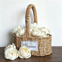 Fleur de pivoine décorative en bois de Sola faite à la main de 3,15 pouces, diffuseur d'aromathérapie sans flamme pour maison et jardin, vente en gros