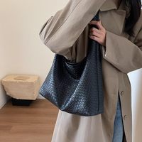 Sac fourre-tout en cuir PU pour femme, sac à bandoulière Hobo à poignée supérieure, grande capacité, souple, végétalien, portable, modèle unique
