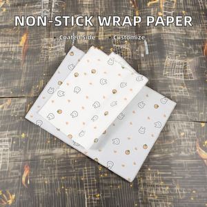 Papel de Embalaje para Alimentos de 40 g, Personalizado, Antiadherente, Resistente al Aceite, Recubierto de PE, para Pan, Pizza, Sándwiches, Hamburguesas, Aperitivos, Pasteles - Product Image 4