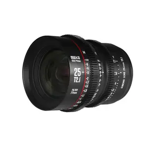 Objectif de cinéma Prime T2.1 S35, 18x25mm, pour caméra à montage EF, EOS C100 Mark II C200 EOS 300 Mark II III BMPCC 6