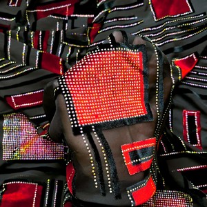 2025 New Haute Couture High Quality Stone Velvet <strong>Patch</strong> Embroidery <strong>Lace</strong> Fabric for Wedding Dresses Woven Plain Style for Garments