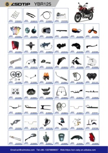 Repuestos para Motocicleta <span class=keywords><strong>Cubierta</strong></span> Lateral de Plástico ABS para <span class=keywords><strong>YBR</strong></span> 125 YBR125ED 2009 Partes de Carrocería Panel Lateral Izquierdo y Derecho del Motor Tapa de Batería - Product Image 4