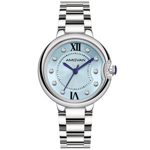 Montre Quartz Gros Bracelet en Acier Inoxydable Style Tendance pour Femme, Montre en Alliage Métallique avec Mouvement <span class=keywords><strong>Seiko</strong></span>, Cadeau Promotionnel pour Dames - Product Image 3