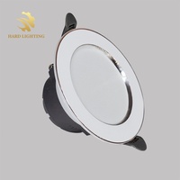 Lampu sorot LED tersembunyi 5W tiga warna, lampu sorot dapat disesuaikan untuk langit-langit rumah atau Hotel