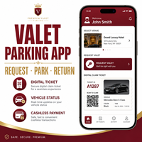 Desarrollo de Aplicaciones de Servicio de Valet Parking Personalizado para iOS y Android con Reserva de Valet, Entrega de Vehículos y Estado en Vivo - LionCreate
