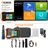 Moniteur CCTV Rsrteng IPC-1910C Plus 4 pouces, testeur de caméra IP 8K, testeur de câble POE, testeur de câble TVI CVI AHD, outils réseau WiFi, traceur de câble