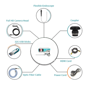 Système de caméra d'endoscope médical intégré dans une portée flexible et une portée <span class=keywords><strong>rigide</strong></span> pour la laparoscopie et l'<span class=keywords><strong>urétéroscopie</strong></span> - Product Image 5