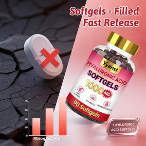 Cápsulas de Ácido Hialurónico de Liberación Rápida, Sin Azúcar, Hidratantes para la Piel, Vitaminas para Apoyar la Salud de las Articulaciones y los Ojos, GMP/HACCP, OEM/ODM - Product Image 4