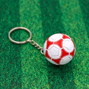 Llavero de Fútbol de Cuero al por Mayor, Ecológico, Impreso en 3D, Llavero de Club de Fútbol, Mosquetón de Goma Suave, Impresión UV, Balón - Product Image 6