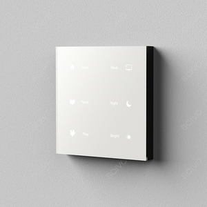 Siqitech Zigbee 1/2/<span class=keywords><strong>3</strong></span>/4/6组白色玻璃面板壁灯Alexa遥控智能开关 - Product Image 4