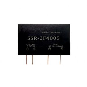 แผงวงจร PCB แบบ Single-in-line ขนาดเล็ก 10A5A3A 4 ขา ควบคุมวงจรไฟฟ้ากระแสตรง ด้วยรีเลย์โซลิดสเตทกระแสสลับ รุ่น 2F4803 2F4805 SSR-2F4810 - Product Image 1