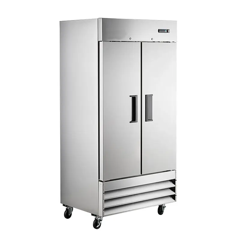 공장 직매 2 문 상업적인 냉장고 스테인리스 냉장고
