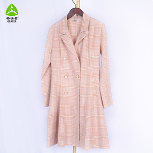 Fashionable Gracer Pre-owned Winter Mid-Length <b>Trench</b> <b>Coats</b> High-quality Polyester/Cotton Material Women's Style Mixed Size Bulk - Product Image 4