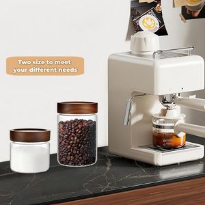 Pot en verre épais de haute qualité pour le stockage du <span class=keywords><strong>miel</strong></span> et des aliments, avec couvercle en bois, disponible en 350 ml, 450 ml et 580 ml - Product Image 2