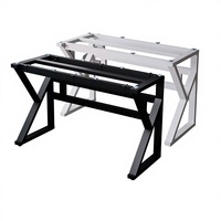 Piétement de table en acier au carbone usiné CNC, style minimaliste moderne, pour tables de salle à manger, de café, d'ordinateur, de bureau et de thé