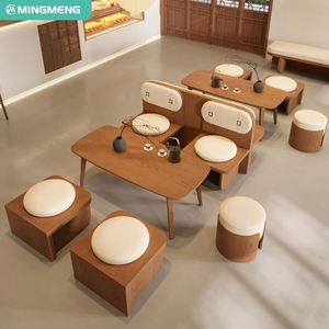 Le restaurant commercial de café place des tables en bois préside le banc de sofa pour des meubles de restaurant - Product Image 2