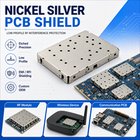 Protection anti-interférences RF en nickel argenté gravé sur mesure avec profil bas pour PCB