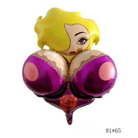 Globos de Aluminio con Forma de Pene Grande para Despedida de Soltera, Decoraciones de Boda, Globos de Senos para el Equipo de la Futura Novia