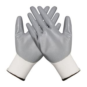 Guantes de poliéster recubiertos de NBR de Vietnam, tejido sin costuras 13G 15G, palma micro arenosa suave para logística y mecánica - Product Image 5