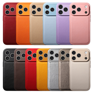 <span class=keywords><strong>Coque</strong></span> de téléphone simple au toucher confortable avec texture litchi pour <span class=keywords><strong>iPhone</strong></span> <span class=keywords><strong>11</strong></span> 12 13 14 15 16 17 Pro Max, protection antichoc et anti-traces de doigts - Product Image 1