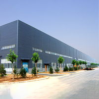 Entrepôt à structure métallique préfabriquée, bâtiment de stockage industriel personnalisé, hangar en structure métallique