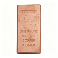 Lingot de Cuivre Pur 999 de Qualité Supérieure 1 kg – Offre Spéciale Lingot de Cuivre Fin 999 – Barre de Cuivre Pur 999 de 1 Livre