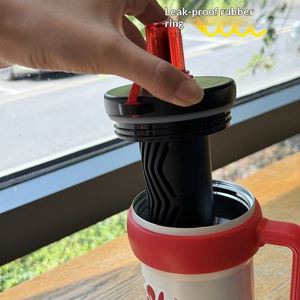 New Large Capacity 316 Stainless Steel Tumbler with Handle <b>Double</b> <b>Wall</b> Insulated Cold Straw Water Cup - Product Image 2