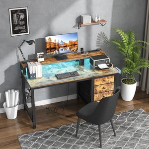 Customized cross-border multifunctional <b>computer</b> <b>desk</b>, simple home desktop gaming <b>desk</b>, floor-standing student writing <b>desk</b> - Product Image 1