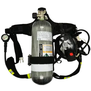 Chống tĩnh gas mặt nạ chữa cháy thiết bị SCBA với xi lanh đơn cho chữa cháy ngành công nghiệp hóa chất khoa học