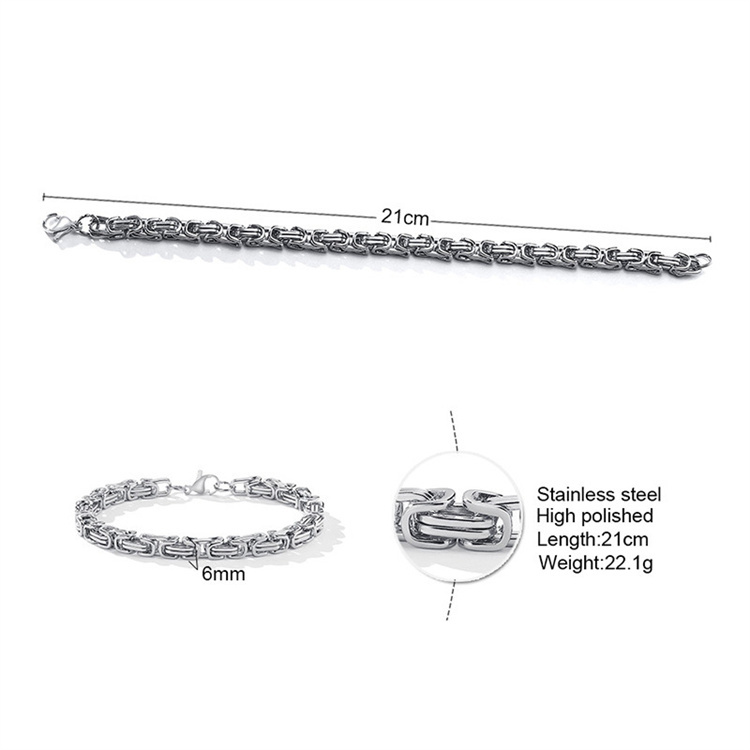Silver 6mm*21cm