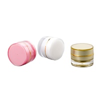 Phnom Penh crème cosmétique acrylique pot en plastique produits de soins de la peau récipient d'emballage en stock 10g